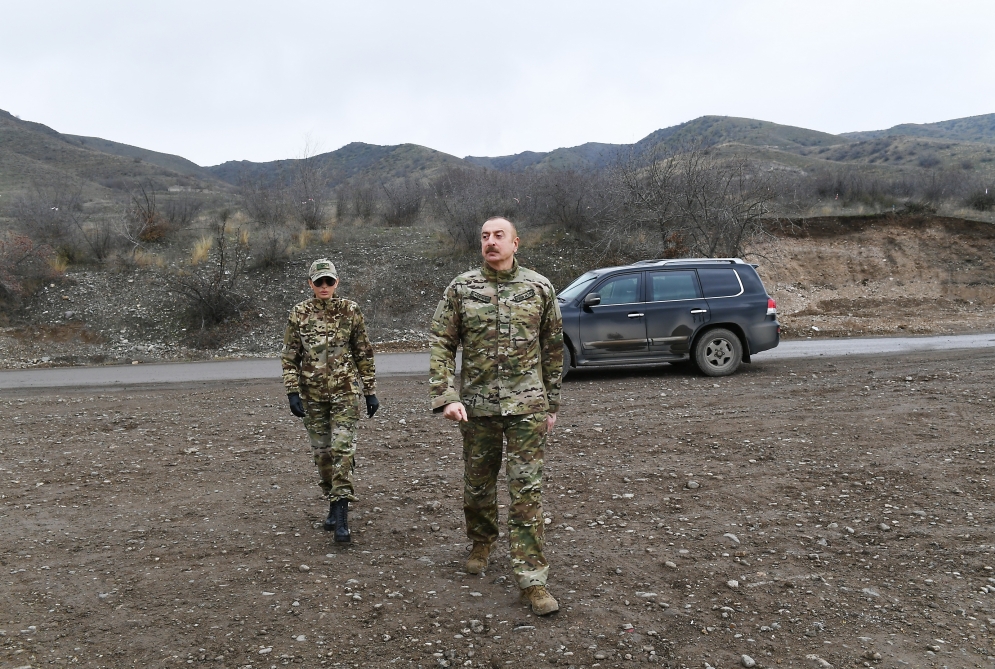 President and First Lady visit Gubadli district