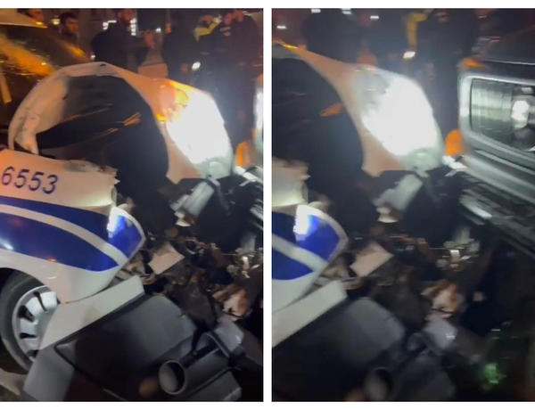 Bakıda “Gelandewagen” ilə polis avtomobili toqquşdu, polis əməkdaşı xəsarət aldı