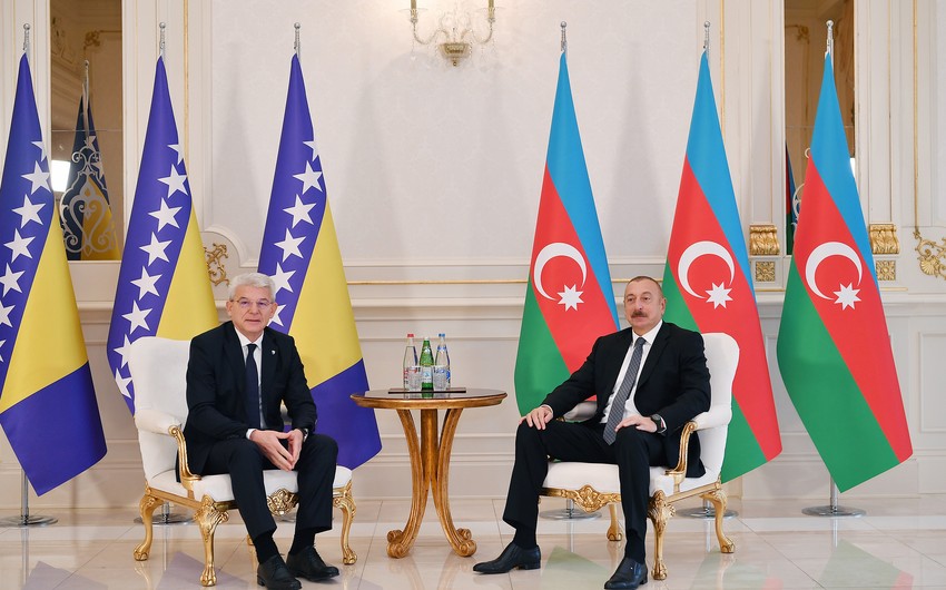 President Ilham Aliyev met with Member of Presidency of Bosnia and Herzegovina Sefik Dzaferovic