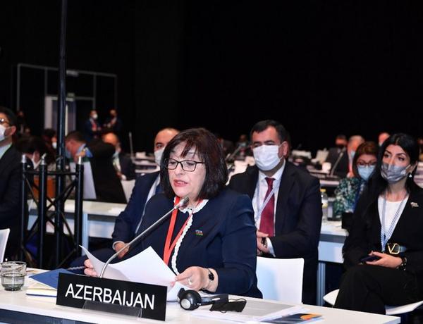 Сахиба Гафарова выступила на 143-й Ассамблее Межпарламентского союза