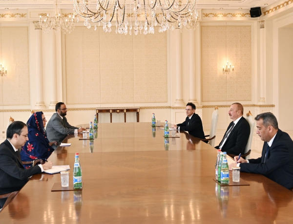Prezident İlham Əliyev Pakistanın müdafiə istehsalatı nazirini qəbul etdi