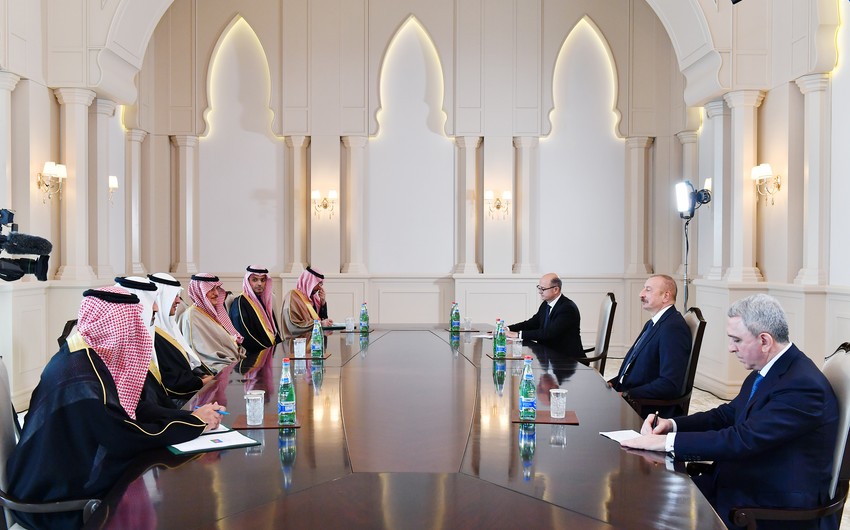 President Ilham Aliyev receives Saudi Arabia’s energy minister