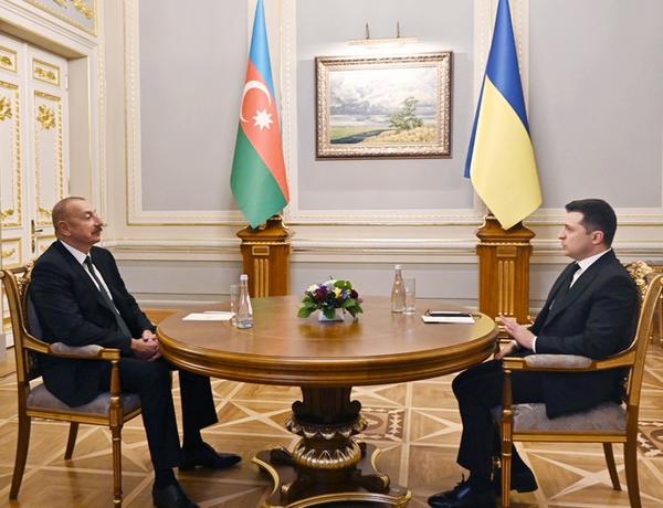 One-on-one meeting between Azerbaijani and Ukrainian presidents kicks off