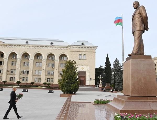 Сегодня Ильхам Алиев посетил Гянджу