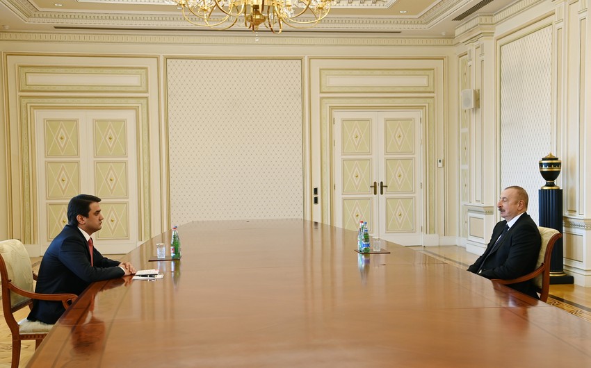 President Ilham Aliyev receives Speaker of Majlisi Milli of Tajikistan