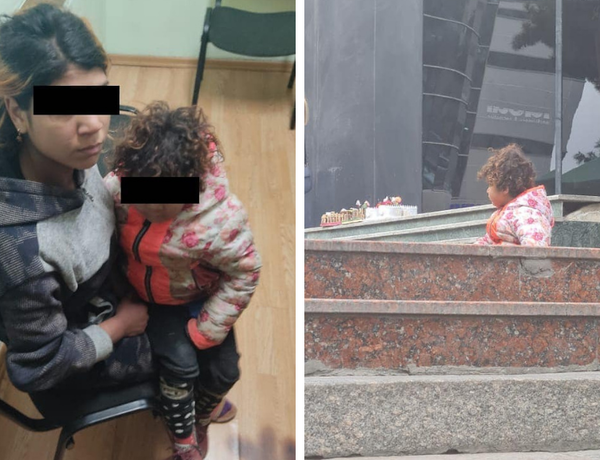Bakıda qadının körpə bacısını diləndirməsi faktı aşkarlandı