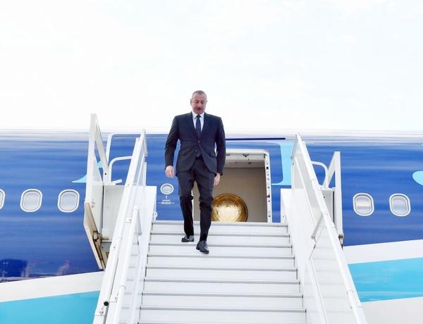 President Ilham Aliyev arrives in Brussels