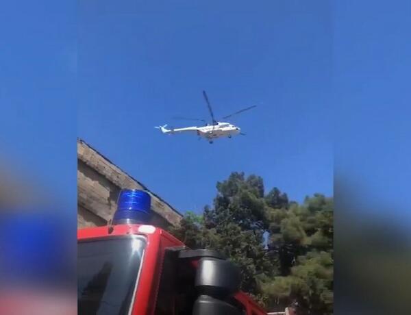Bakıda sexdə yanğının söndürülməsinə 2 helikopter cəlb edilib –