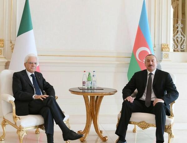 Президент Италии поздравил Ильхама Алиева