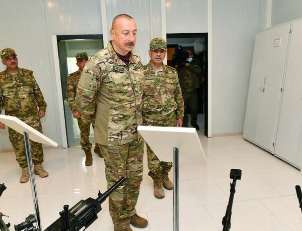 Президент Азербайджана принял участие в открытии воинской части в Кяльбаджаре