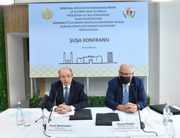 Məhkəmə-hüquq islahatları mövzusunda Şuşa Konfransının iştirakçıları Prezidentə müraciət etdi