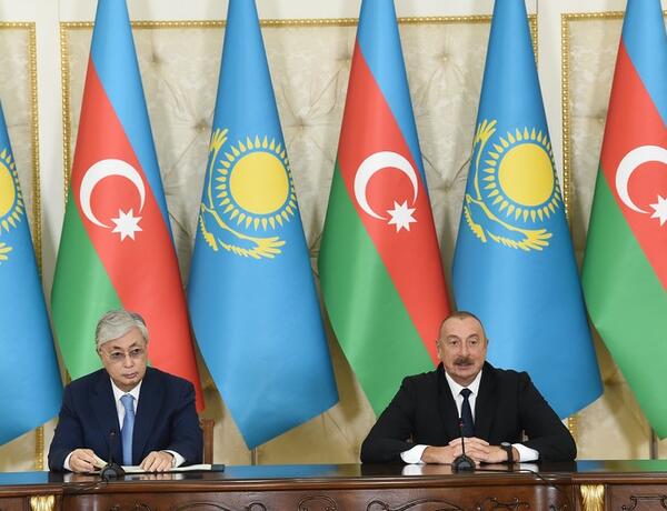 Касым-Жомарт Токаев выразил признательность президенту Азербайджана