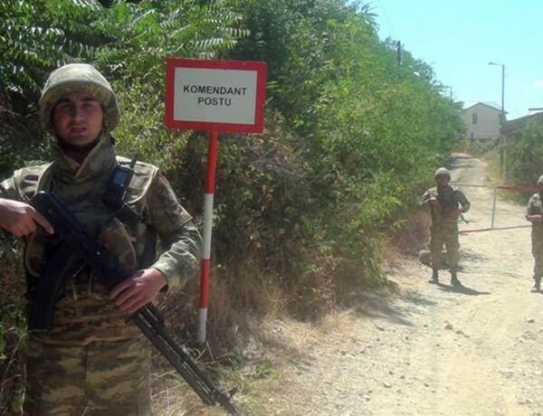 Организована служебная деятельность военной полиции в городе Лачын, селах Забух и Сус