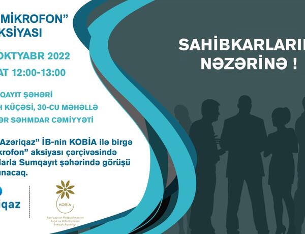 “Azəriqaz” sahibkarlarla növbəti görüşü Sumqayıtda keçirəcək