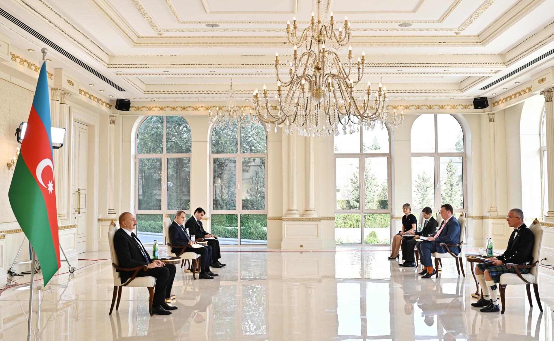 President of Azerbaijan: We hope for the support of Britain in the direction of lasting peace and stability