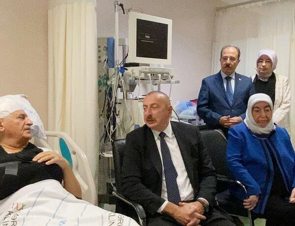 Президент Азербайджана навестил Бинали Йылдырыма, Шамиля Айрыма и Огузхана Демирчи —