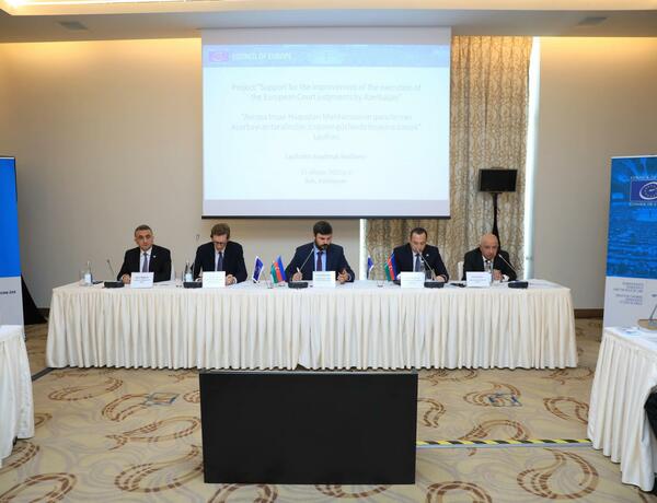 “Avropa İnsan Hüquqları Məhkəməsinin qərarlarının Azərbaycan tərəfindən icrasının gücləndirilməsinə dəstək” Layihəsinin təqdimatı keçirildi  –