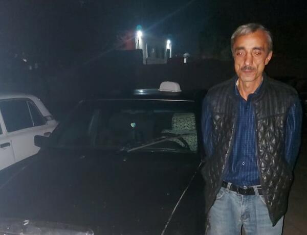 Sabirabadda narkotik istifadə edən taksi sürücüsü saxlanıldı