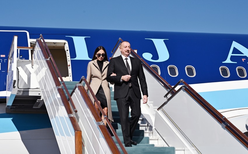 President Ilham Aliyev arrives in Uzbekistan for visit –