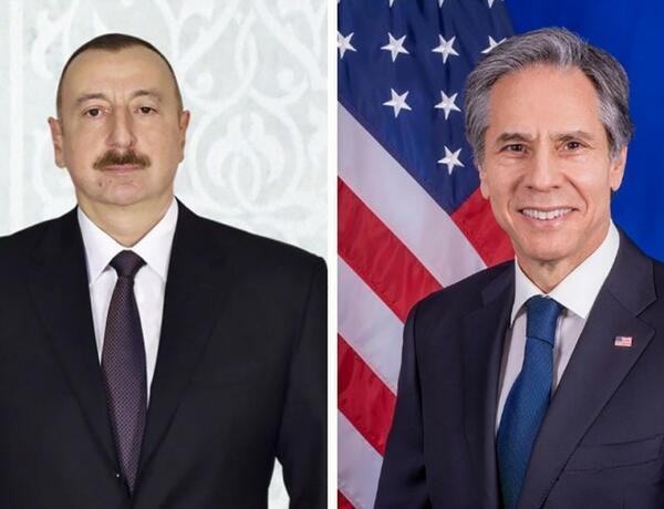 Госсекретарь США позвонил президенту Ильхаму Алиеву
