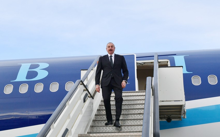 Azerbaijani President arrives in Serbia for official visit –
