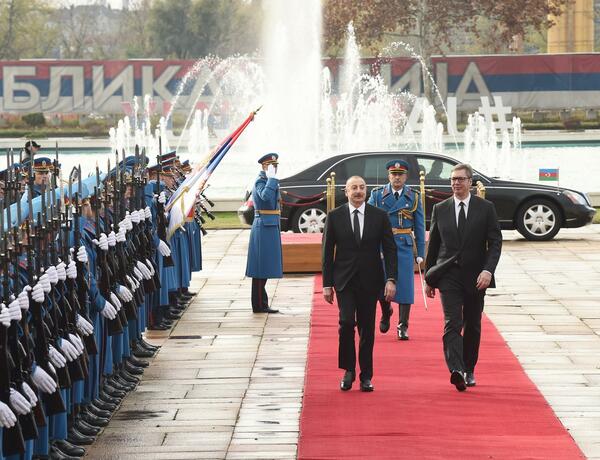 Official welcome ceremony held for President Ilham Aliyev in Belgrade –