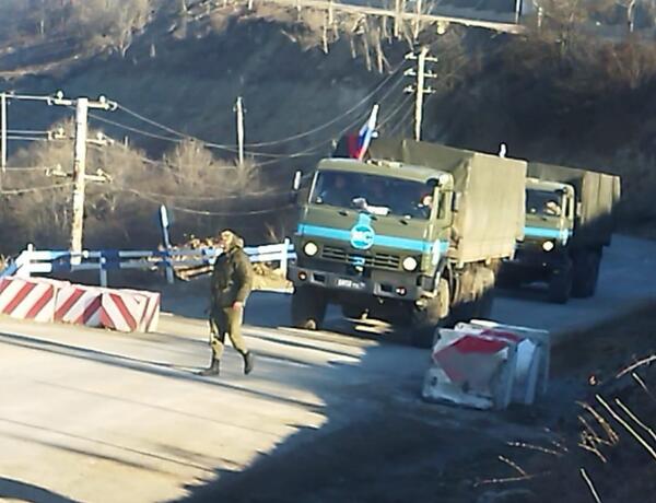 Сегодня по дороге Ханкенди-Лачын проехало 10 автомобилей миротворцев