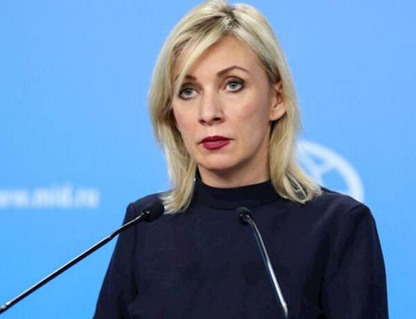 Zaxarova Paşinyanın Rusiya ilə münasibətlər barədə bəyanatına münasibət bildirdi