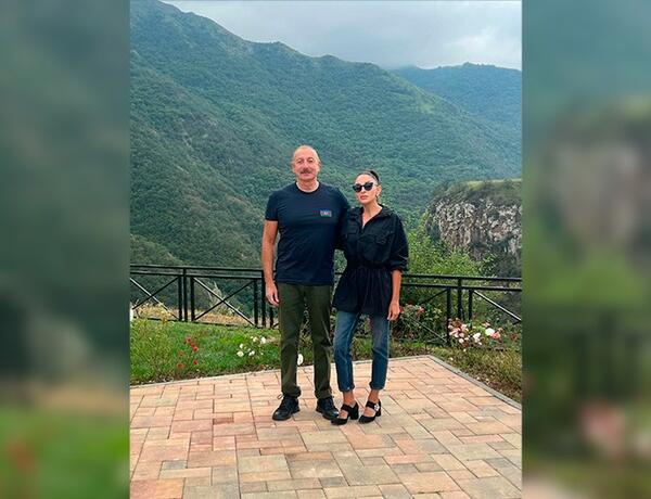 Мехрибан Алиева поделилась публикацией из Кяльбаджара и Лачына