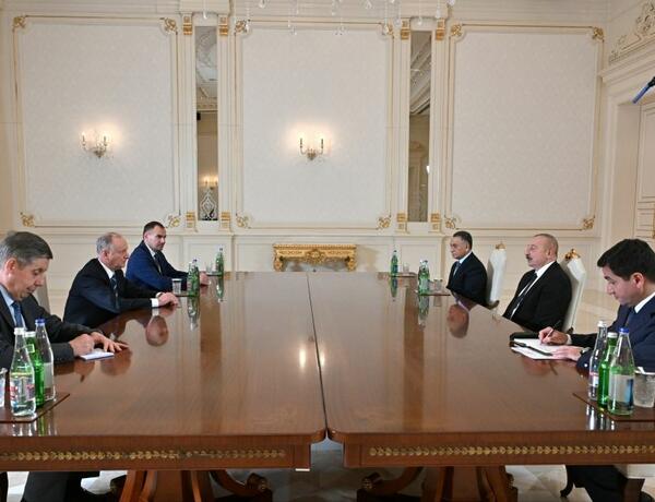 Президент Ильхам Алиев принял секретаря Совета безопасности Российской Федерации