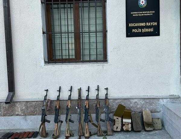В Ходжавенде обнаружены оружие и боеприпасы