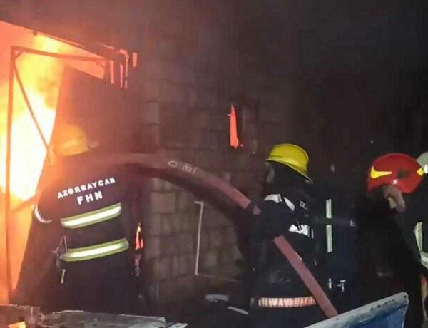 Bakıda sexdə baş verən yanğın söndürüldü –