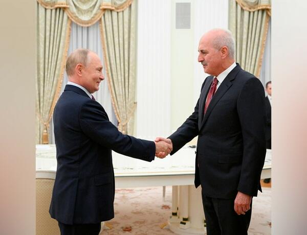 Путин провел в Кремле встречу с председателем Великого нацсобрания Турции