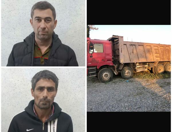 Cəbrayılda yük maşınını qaçırmaqda şübhəli bilinən şəxslər saxlanıldılar
