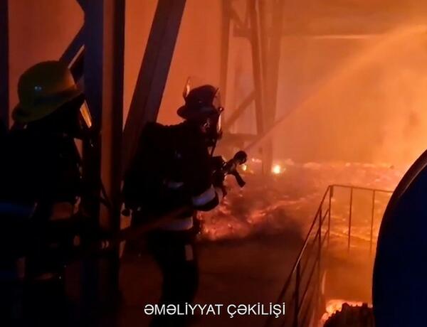 Sumqayıtda sexdə yanğın oldu –