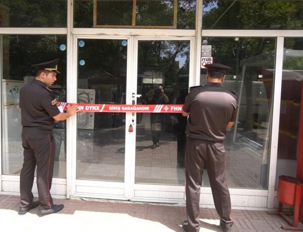 Yanğın təhlükəli mağazanın fəaliyyəti dayandırıldı –