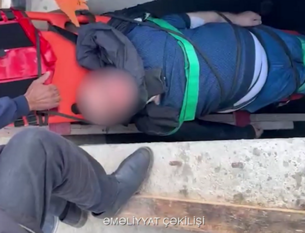 FHN: Su anbarına yıxılan şəxs xilas edildi –
