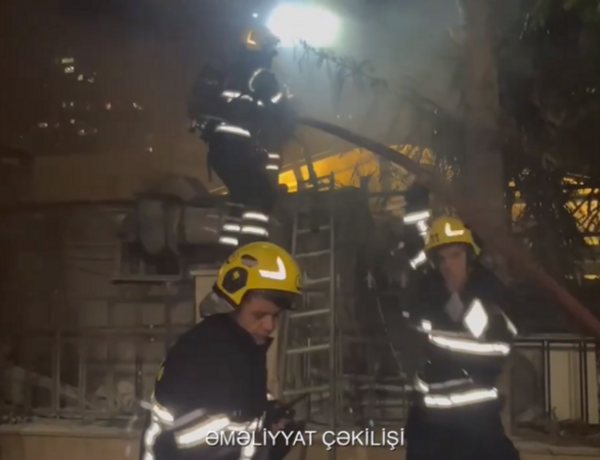 Bakıda restoranda yanğın baş verdi –