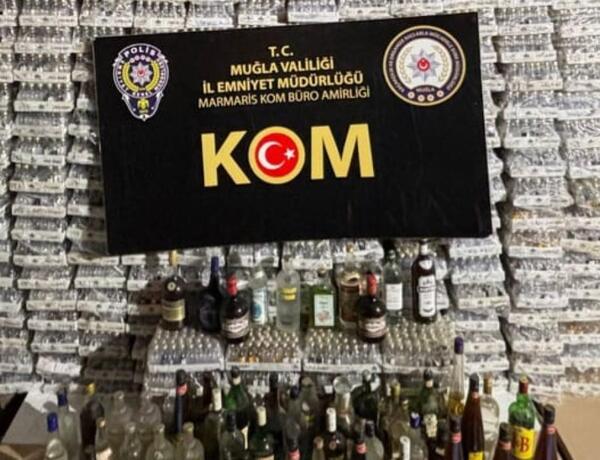 Türkiyədə 100 mindən çox saxta spirtli içki ələ keçirildi