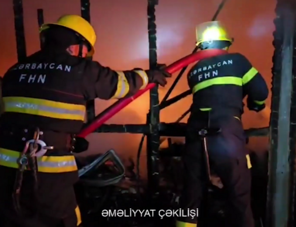 Maştağada obyektdə yanğın oldu –