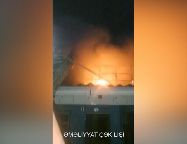 Beyləqanda yataqxanada yanğın baş verib –
