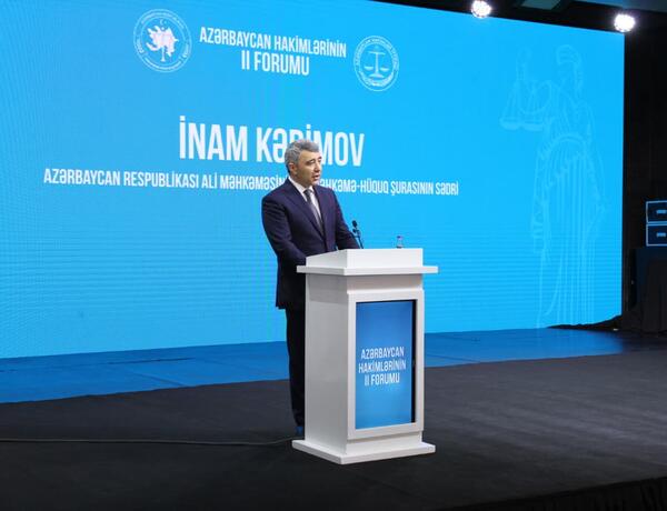 İnam Kərimov: “2025-ci ildə məhkəmələrdə iş yükü əhəmiyyətli dərəcədə artıb”