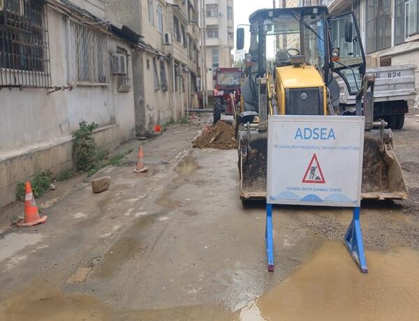 Yasamalda içməli su xəttində qəza baş verib