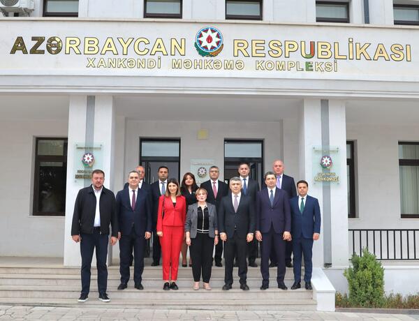 Gürcüstan Ali Məhkəməsinin sədri Xankəndi Məhkəmə Kompleksində olub