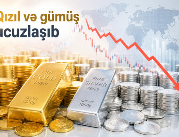 Birjalarda qızılın və gümüşün qiyməti azaldı