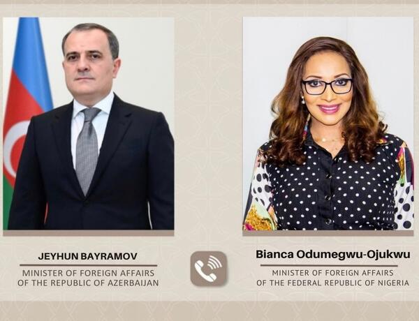 Ceyhun Bayramov nigeriyalı həmkarı ilə çoxtərəfli platformalarda əməkdaşlıq gündəliyini müzakirə etdi
