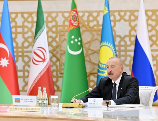 Prezident: Mövcud tendensiya davam edərsə, Xəzərin dayazlaşmasının fəlakətli nəticələri ola bilər