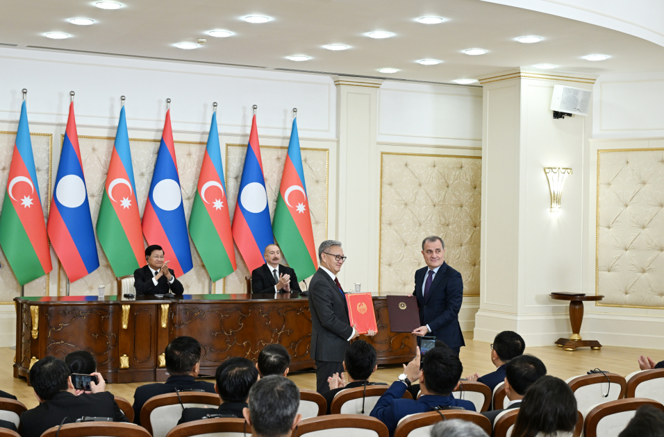 Azərbaycan ilə Laos arasında Birgə Bəyanat qəbul olunub və sənədlər mübadilə edildi –
