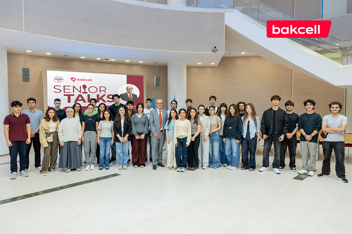Bakcell-in baş icraçı direktoru ADA Universitetinin tələbələri ilə görüşüb –